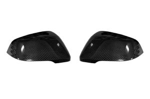 Rexpeed Dry Carbon Mirror Cap Full Replacements-Gloss | 2020-2022 Toyota Supra (TS36)