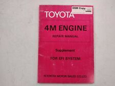 1979 Toyota Factory 4M EFI Engine Repair Manual supplement, SUPRA, MA46L series