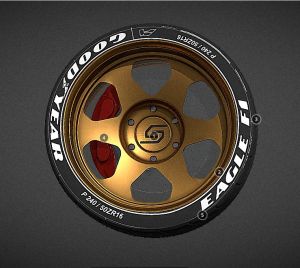 3D wheels for testing AR with Andorid